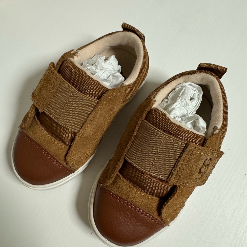 Brown Toddler Ugg Shoes with Velcro Straps
